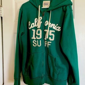 Old Navy zippered athletic jacket, green